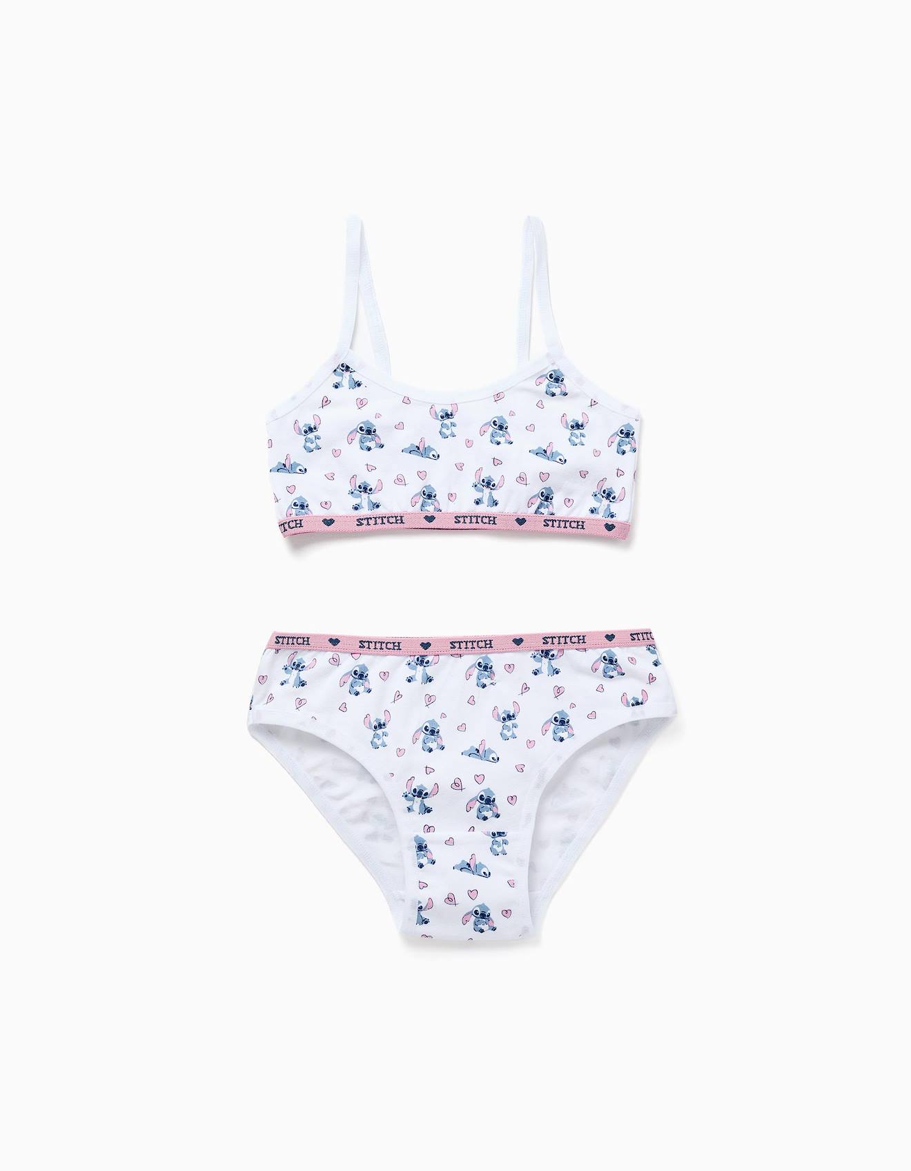 Ensemble Top Culottes Motif Stitch Blanc 12 €