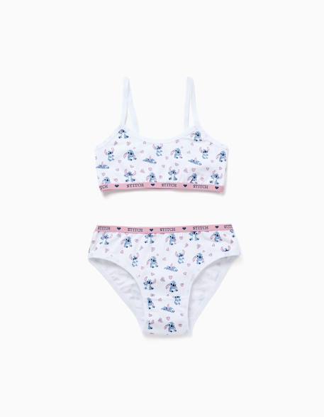 Fille-Ensemble top + culottes à motif stitch