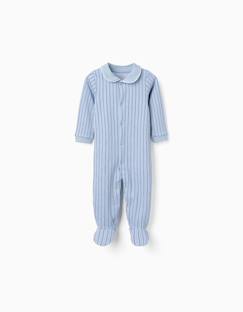 Grenouillère en coton rayée  - vertbaudet enfant