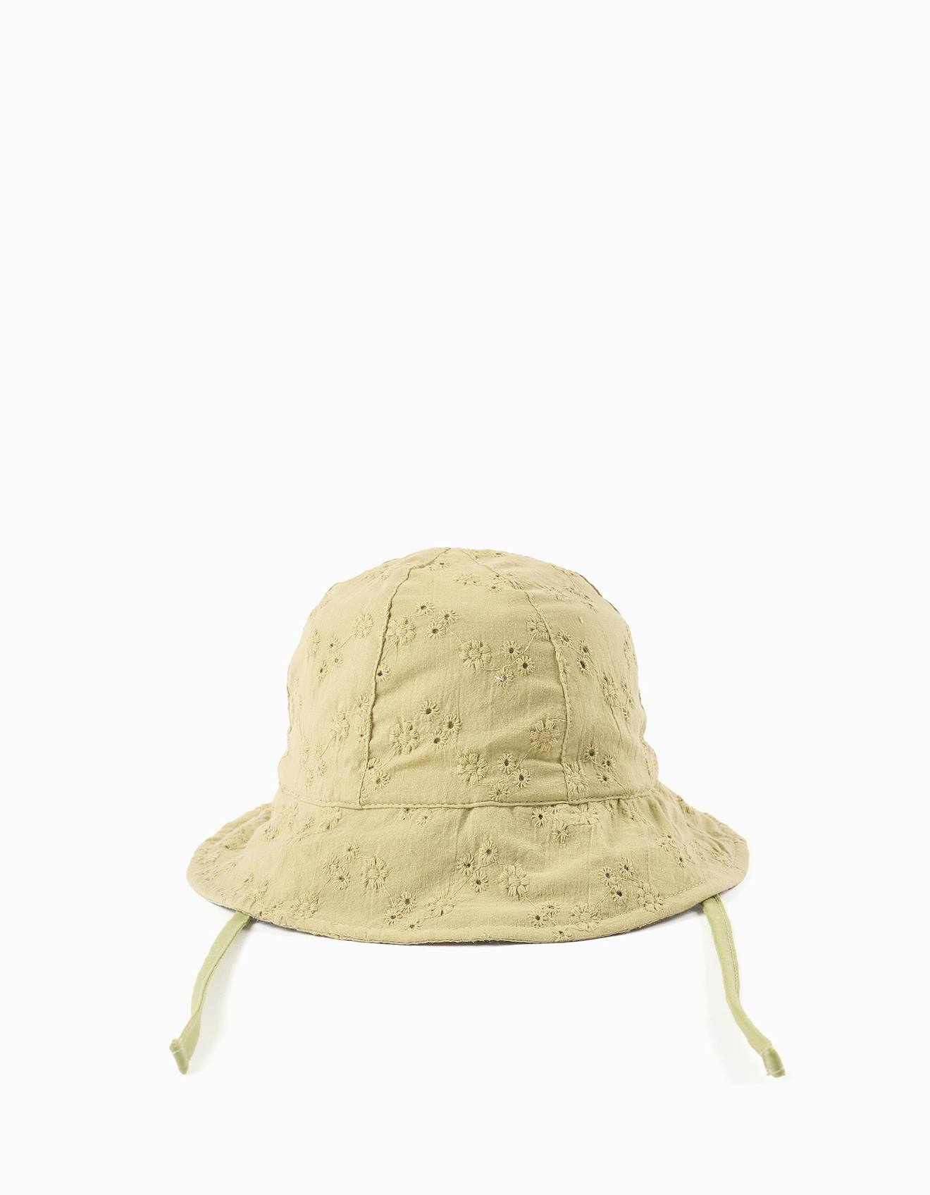 Bob En Coton Avec Broderie Anglaise Vert Clair 12 €