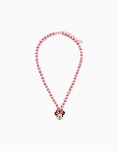 -Collier avec perles et pendentif minnie