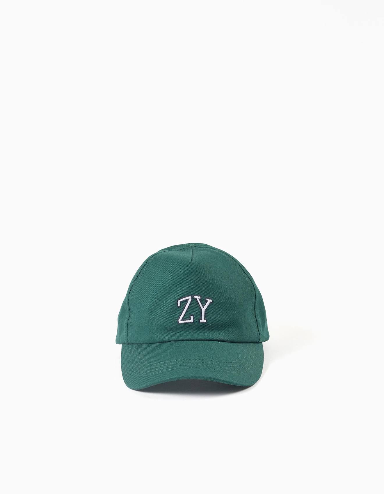 Casquette En Coton Avec Broderie Zy Vert Fonc 10 €