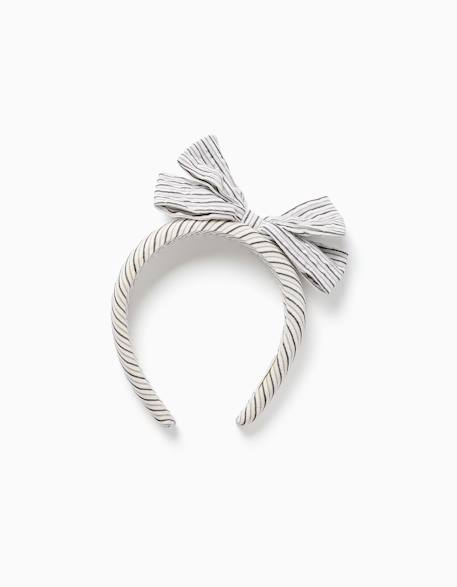 Fille-Accessoires-Serre-tête rembourré à rayures avec nœud b&s