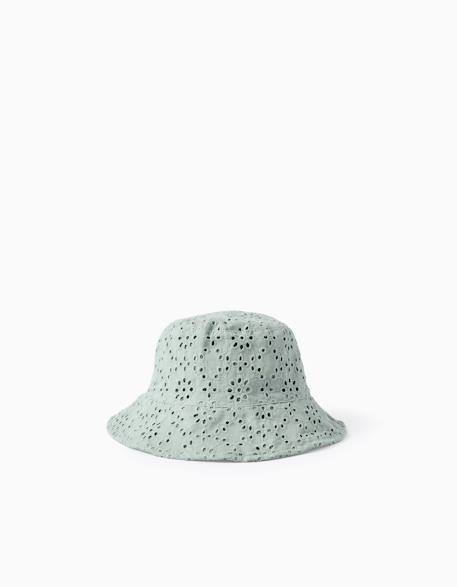 Bob en coton avec broderie anglaise  - vertbaudet enfant
