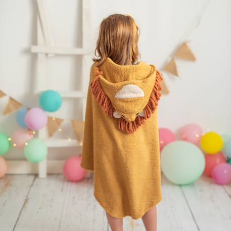 Garçon-Serviette cape lion en tissu éponge doux
