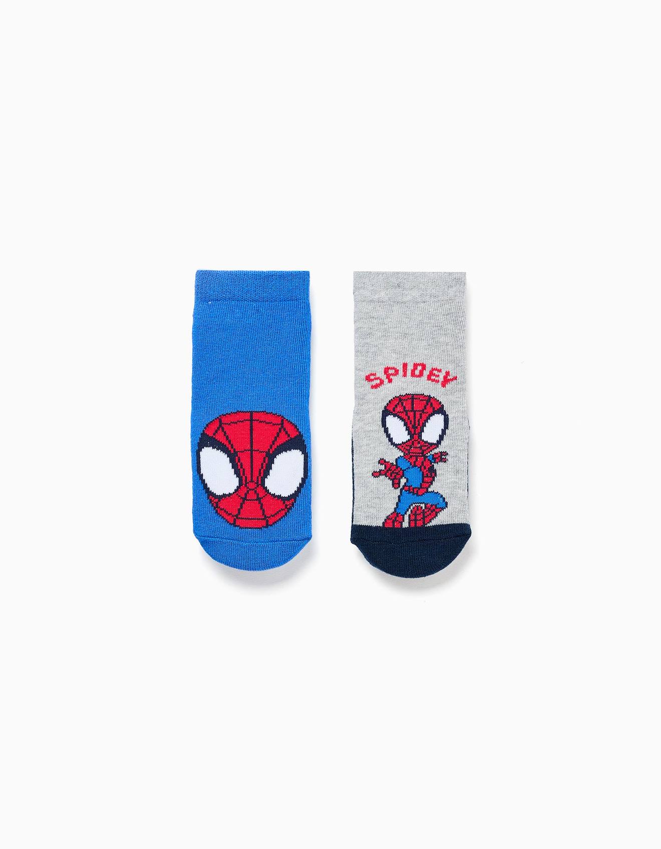 2 Chaussettes Antidérapantes Spidey Multicolore