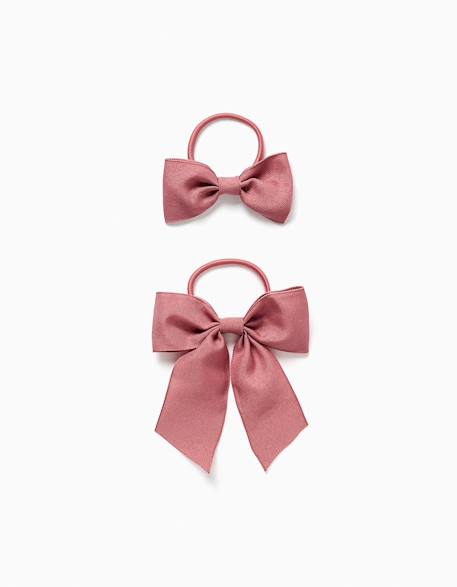 Lot de 2 élastiques avec nœuds en coton  - vertbaudet enfant