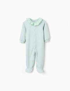 Grenouillère en coton rayée  - vertbaudet enfant