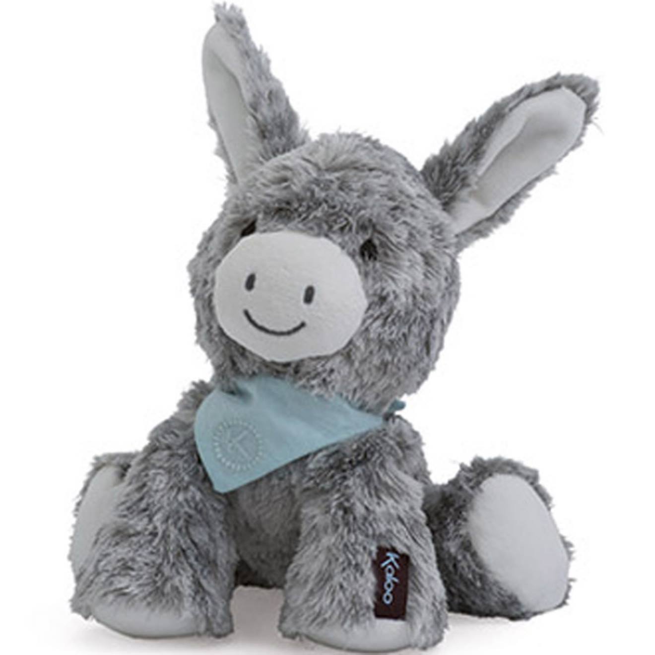 Peluche Régliss Assise Avec Foulard Brodé – Dès La Naissance Gris, Blanc, Bleu (Kaloo) - Image 2