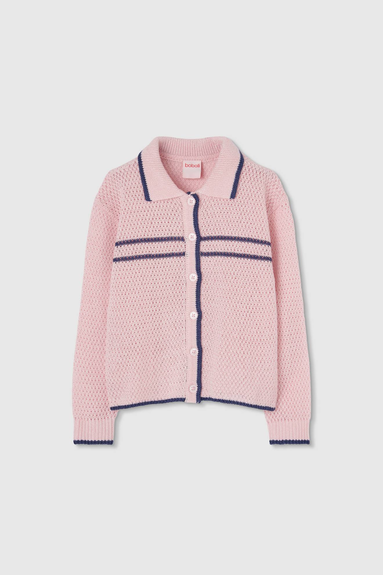 Gilet En Maille Pour Fille Rose 23 €