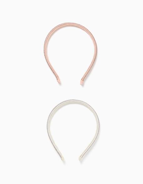 Fille-Lot de 2 serre-têtes avec strass