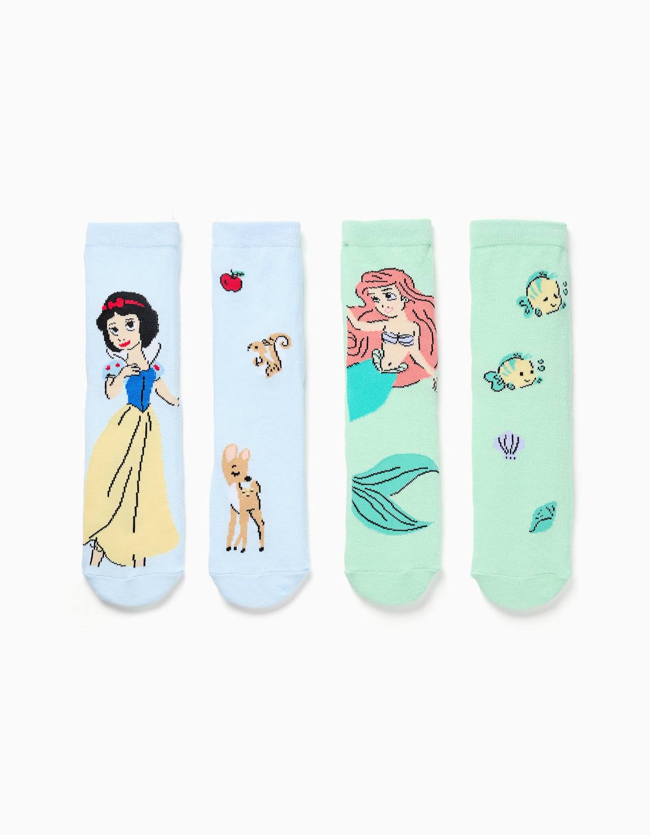 2 Chaussettes Antidrapantes Imprim Princesses Multicolore 10 €