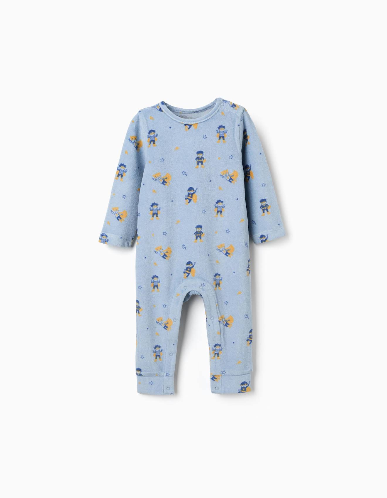 Combinaison En Velours Motif Super-hros Bleu Clair 13 €