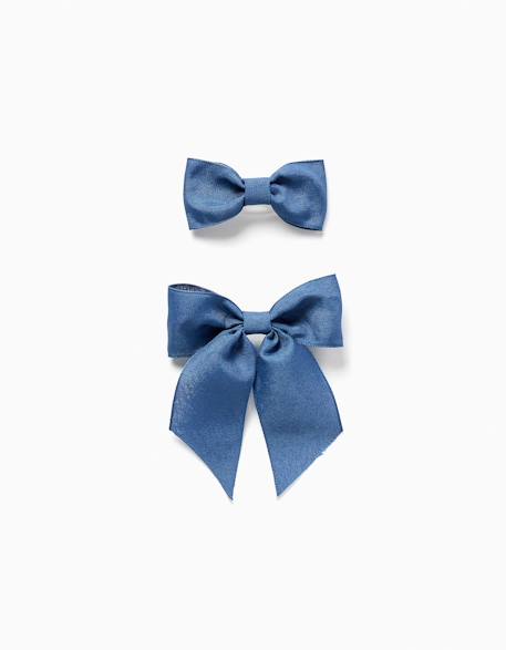 Lot de 2 pinces avec nœuds en coton  - vertbaudet enfant