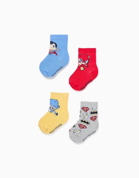 Bébé-Chaussettes, Collants-4 chaussettes super friends