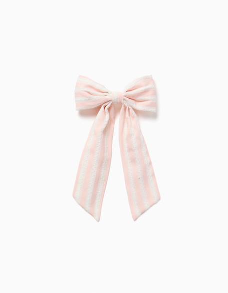 Barrette à cheveux avec nœud rayé  - vertbaudet enfant