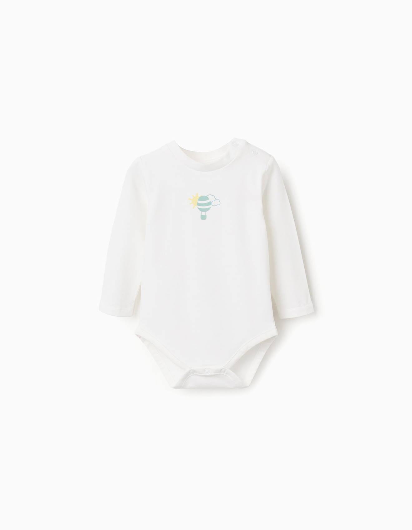 Body Manches Longues Avec Imprim Montgolfire Blanc 15 €