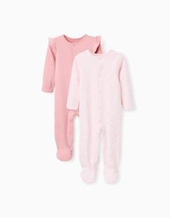 Lot de 2 grenouillères en coton  - vertbaudet enfant