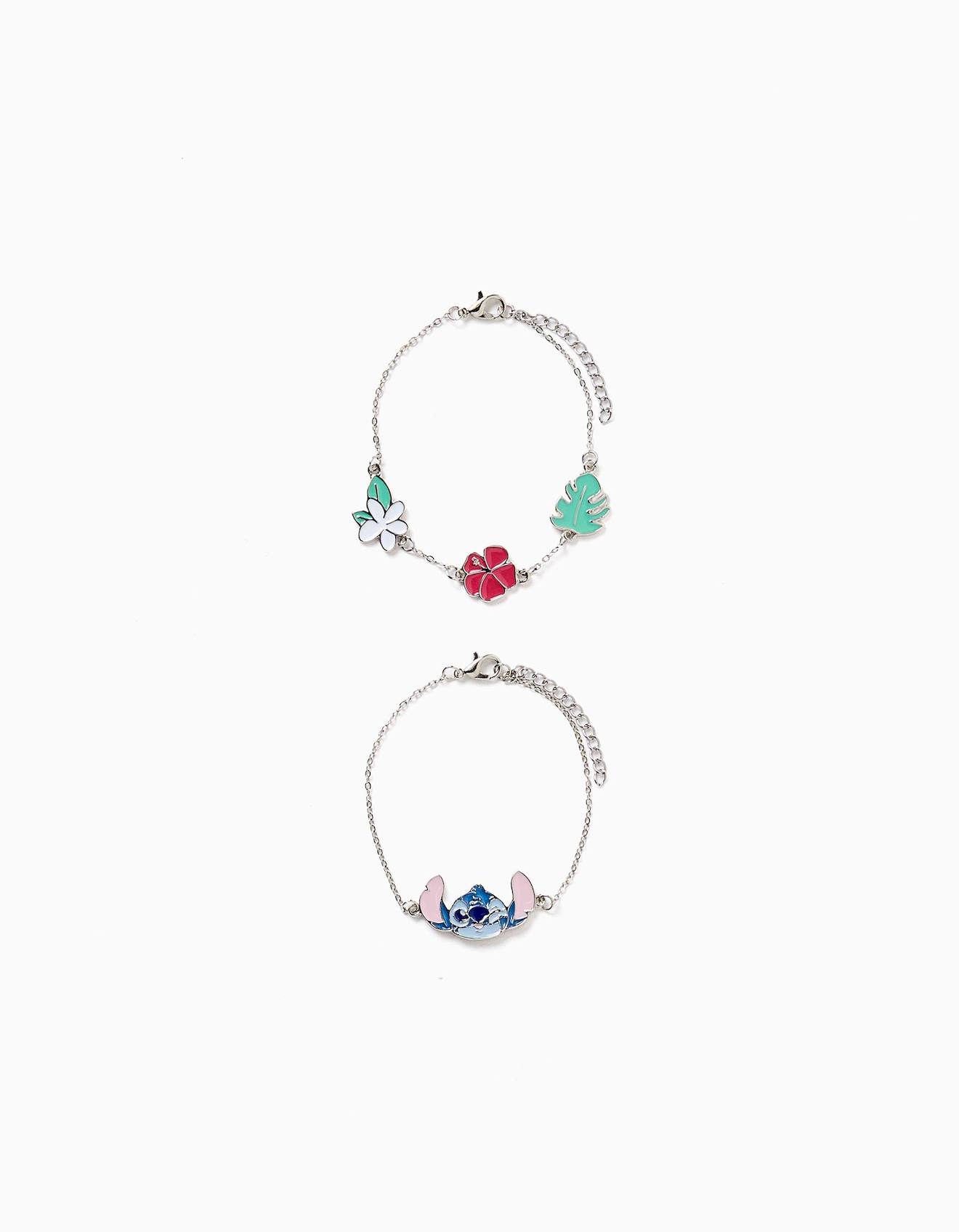 Lot De 2 Bracelets Avec Pendentifs Stitch Corail Clair 10 €