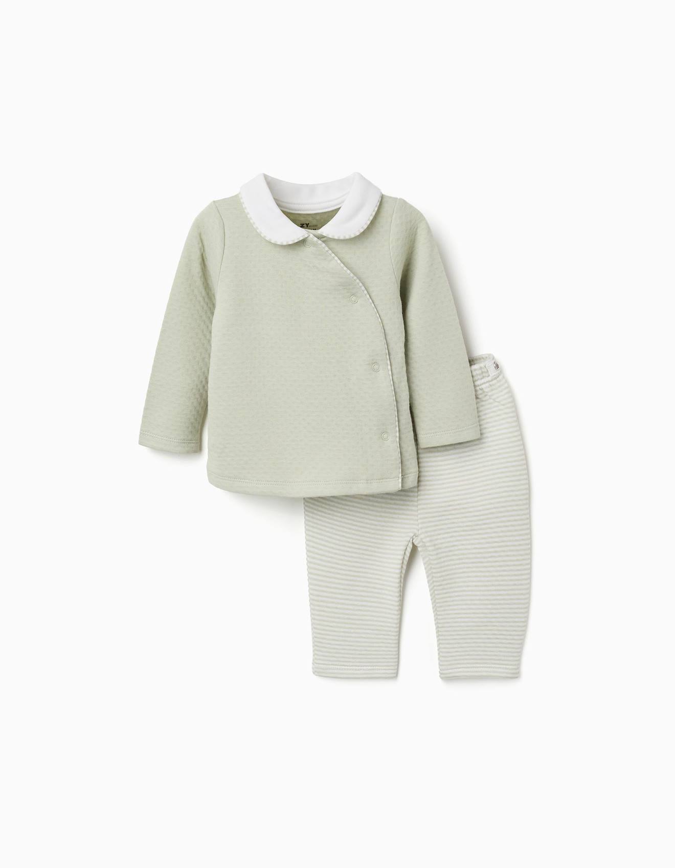 Pyjama Long En Coton Matelass Vert Clair 17 €