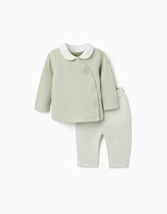 Pyjama long en coton matelassé  - vertbaudet enfant