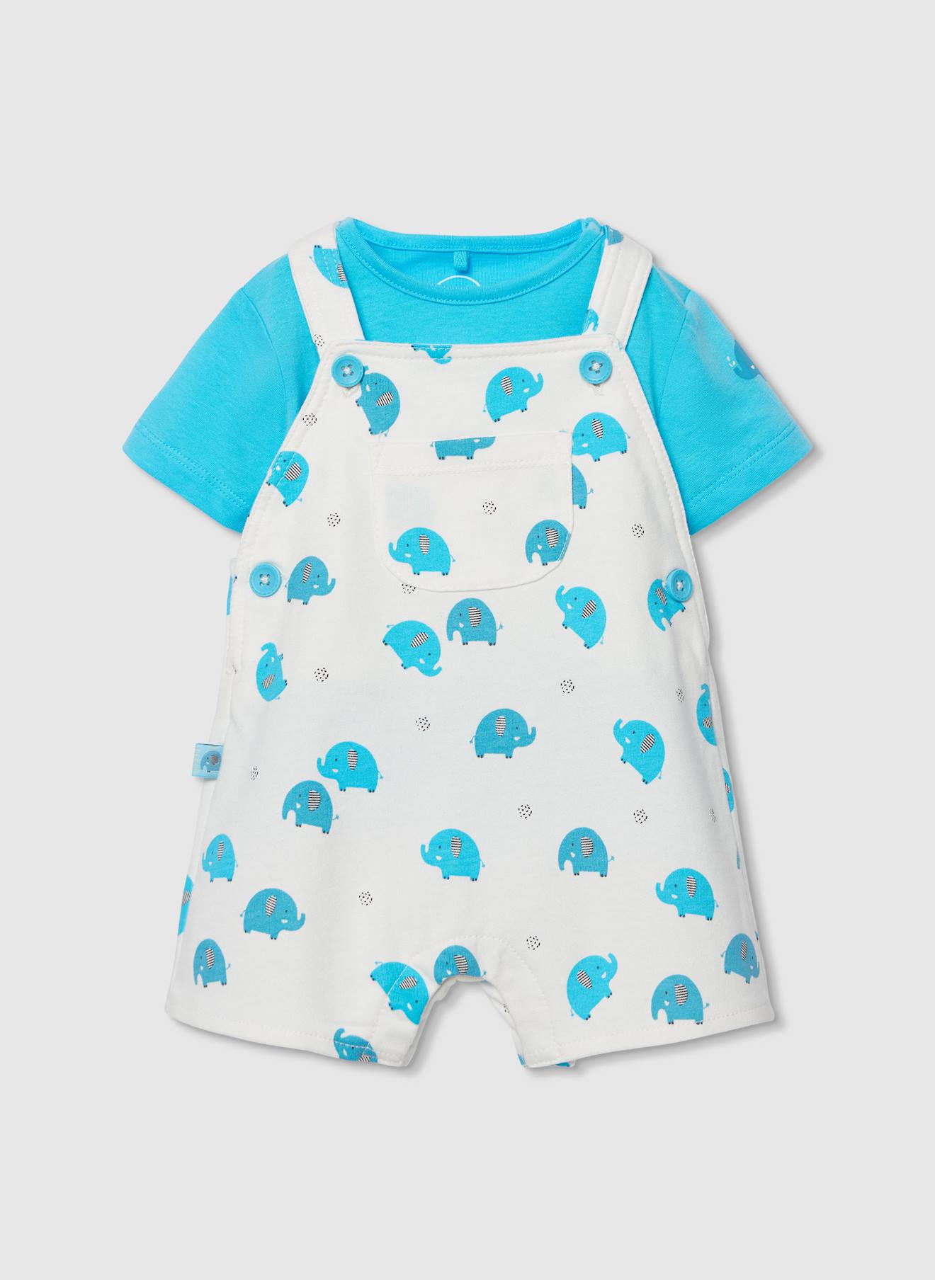 Ensemble Bb Salopette Imprim Coton Multicolore 26 €