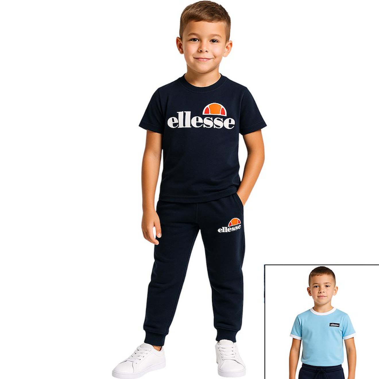 Pack 2 T-shirts Et 1 Pantalon Jogging Garçon À Imprimé Marine Pack 2 T-shirts Et 1 Pantalon Jogging Garçon À Imprimé Marine