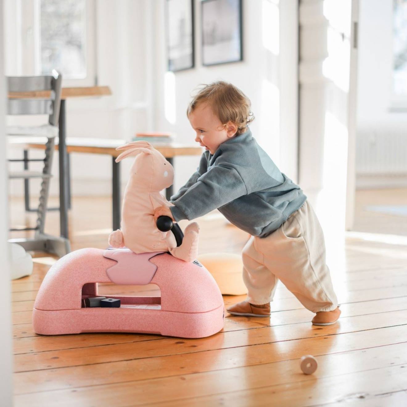 Porteur 3 En 1 My First Rose, Noir (Scoot And Ride) - Image 1