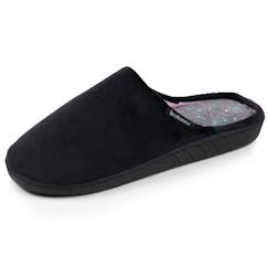 -Chaussons mules velours semelle ergonomique, mousse à mémoire forme
