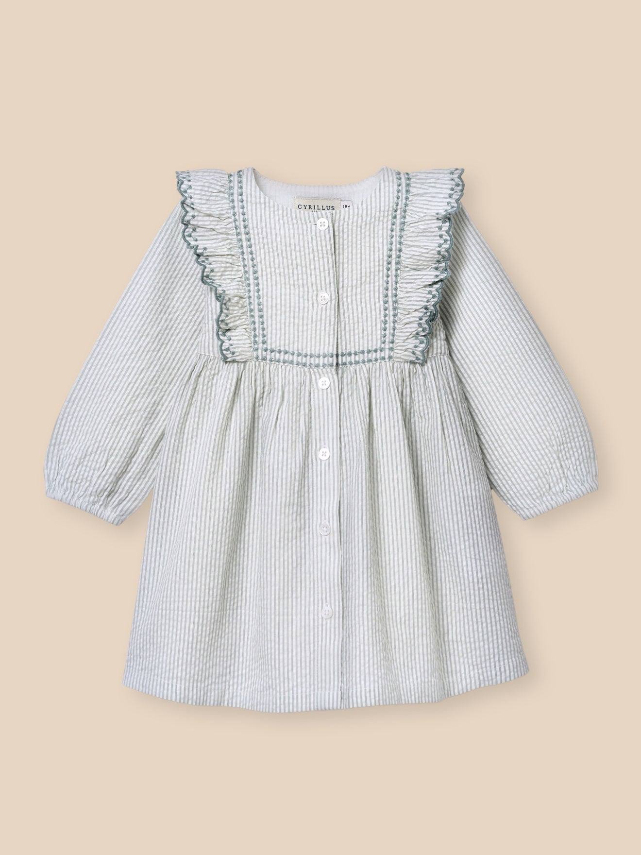 Robe En Seersucker Bb Rayure Amande 20 €