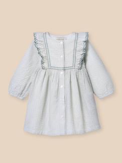 Bébé-Robe, jupe-Robe en seersucker bébé