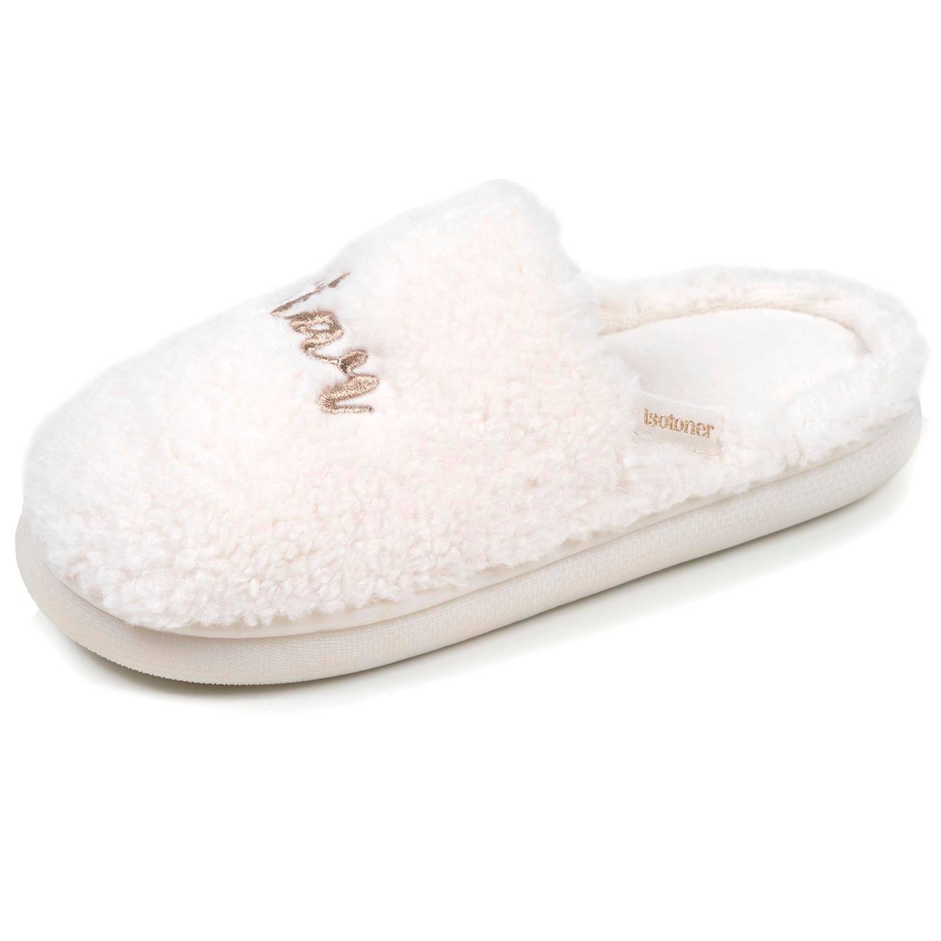 Chaussons Mules Matire Sherpa Semelle Bloup Extra Confort Ivoire 24 €