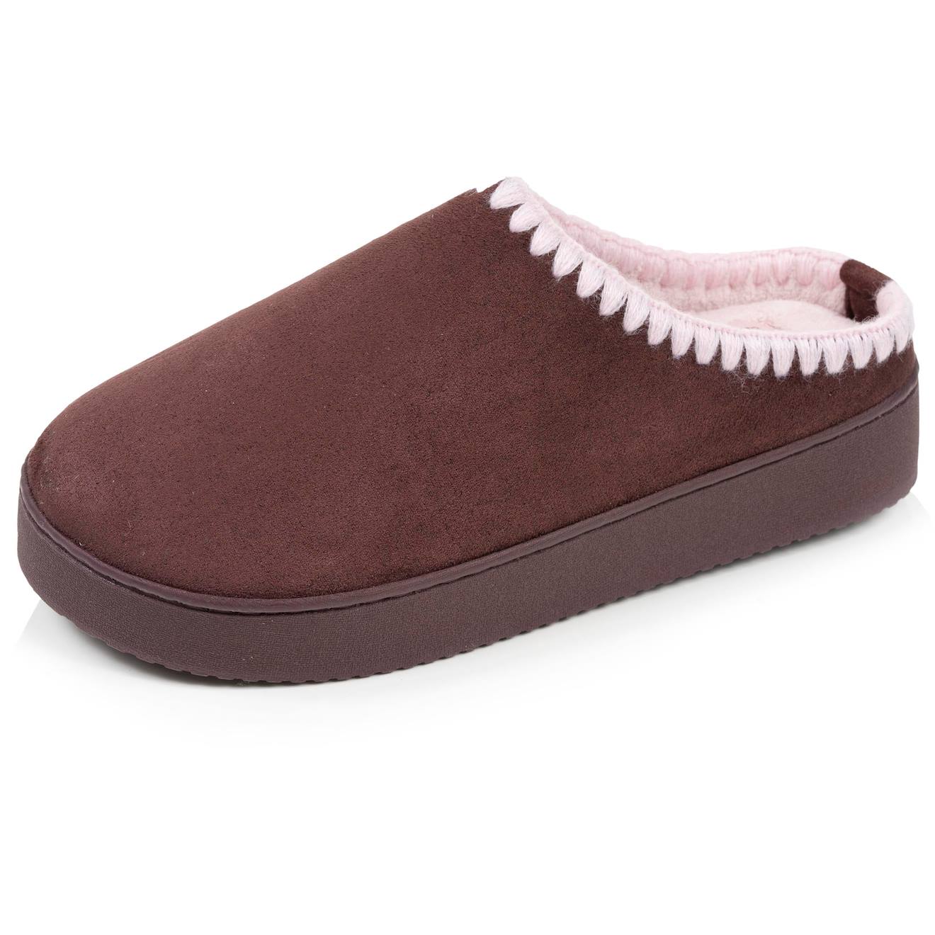 Chaussons Mules Talon Compens De 35 Cm Trs Confortables Cachou 25 €