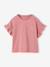 Ensemble T-shirt pantalon large fille blush+écru 2 - vertbaudet enfant 