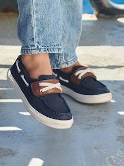 Chaussures-Chaussures bateau enfant garçon à scratch