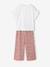 Ensemble T-shirt pantalon large fille blush+écru 11 - vertbaudet enfant 