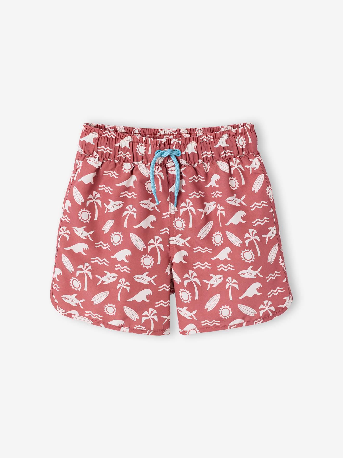 Short de bain terracotta