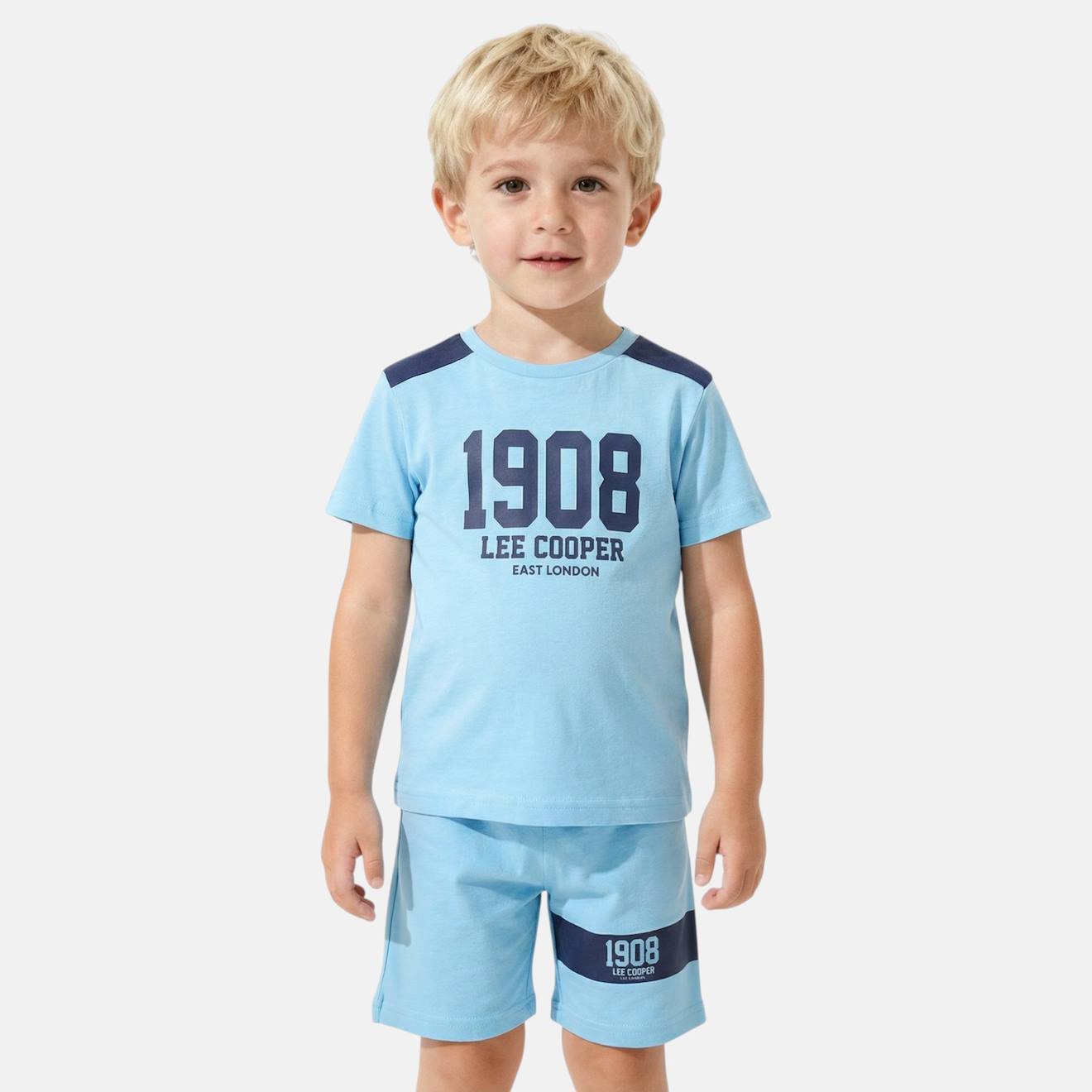 Ensemble Garcon - T-shirt Manches Courtes Et Short Bleu 14 €