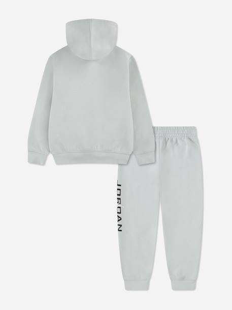 Ensemble deux pièces pour enfant sweat à capuche et pantalon confortable Noir+Vert d'eau 6 - vertbaudet enfant 