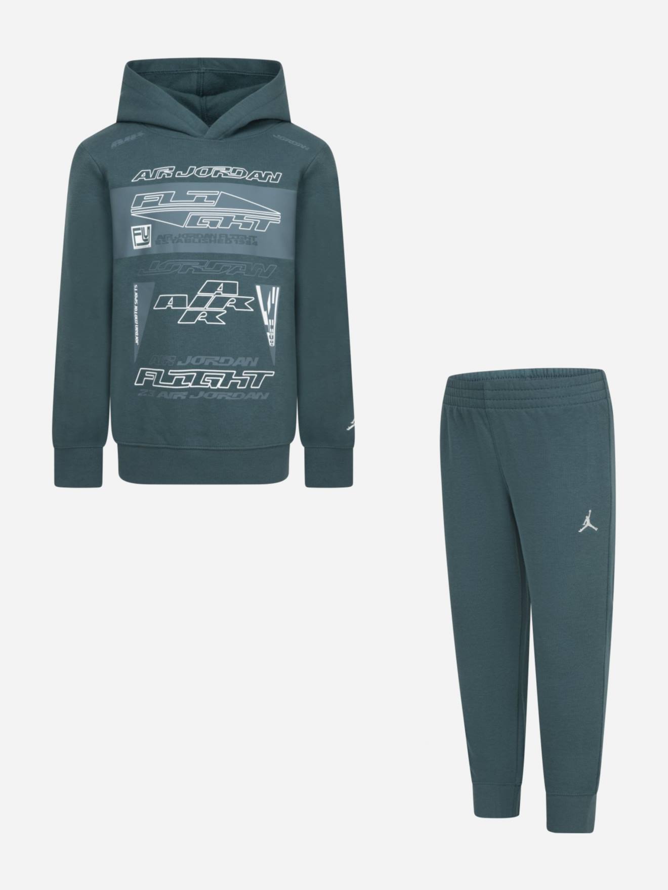 Ensemble deux pièces pour bébé sweat à capuche et pantalon oxidized green