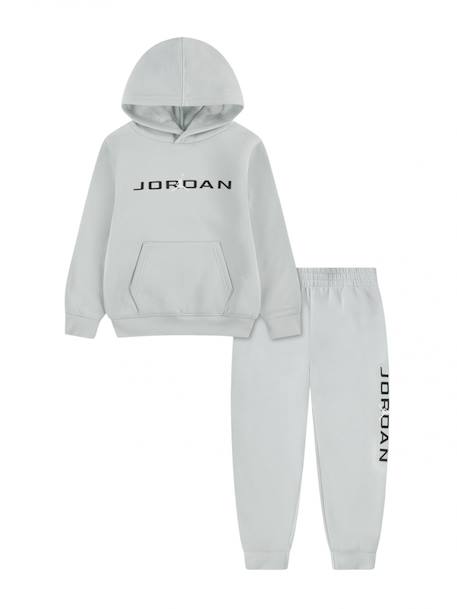 Ensemble deux pièces pour enfant sweat à capuche et pantalon confortable Noir+Vert d'eau 5 - vertbaudet enfant 