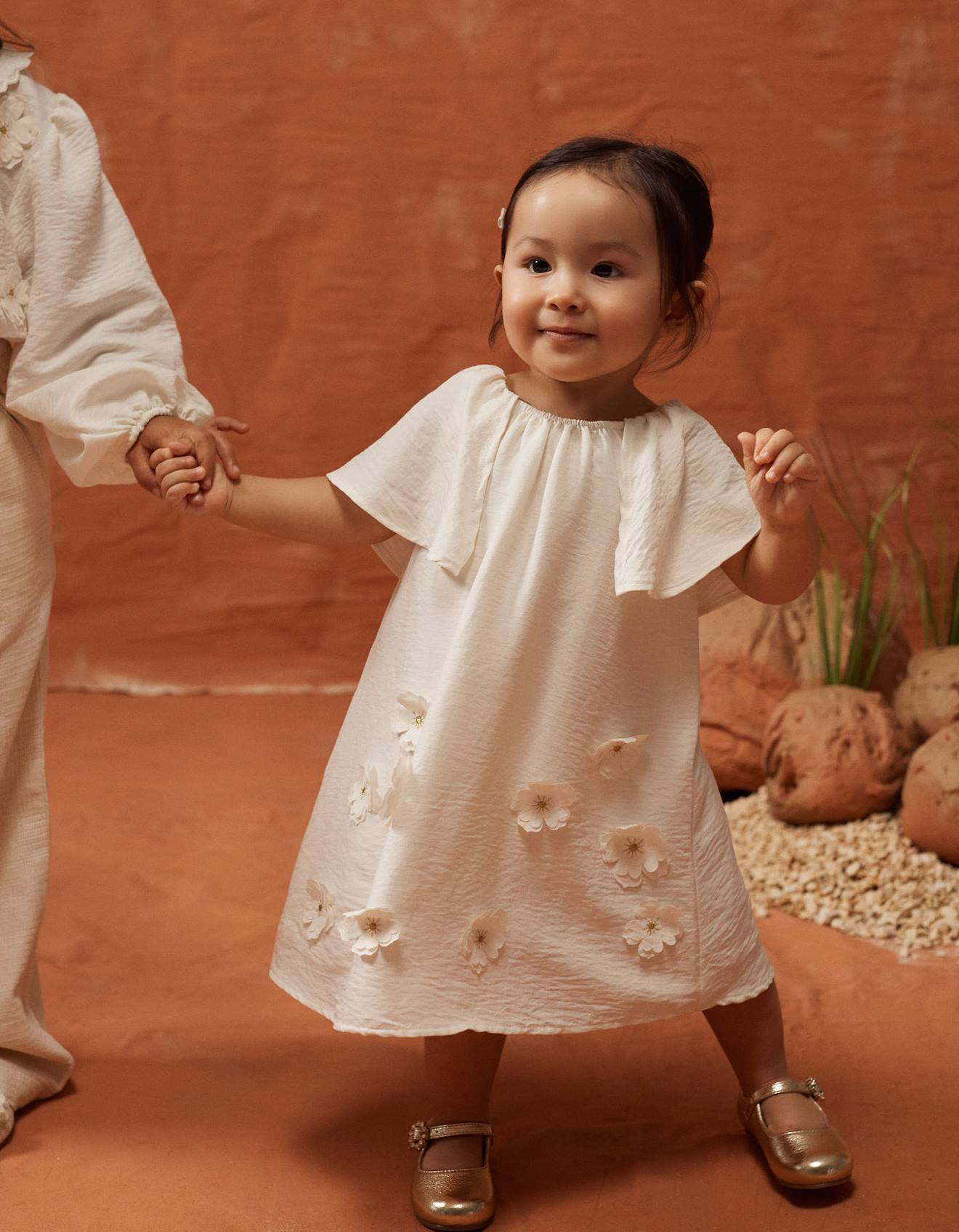 Robe Avec Appliqu Floral Bloomer Beige Clair 30 €