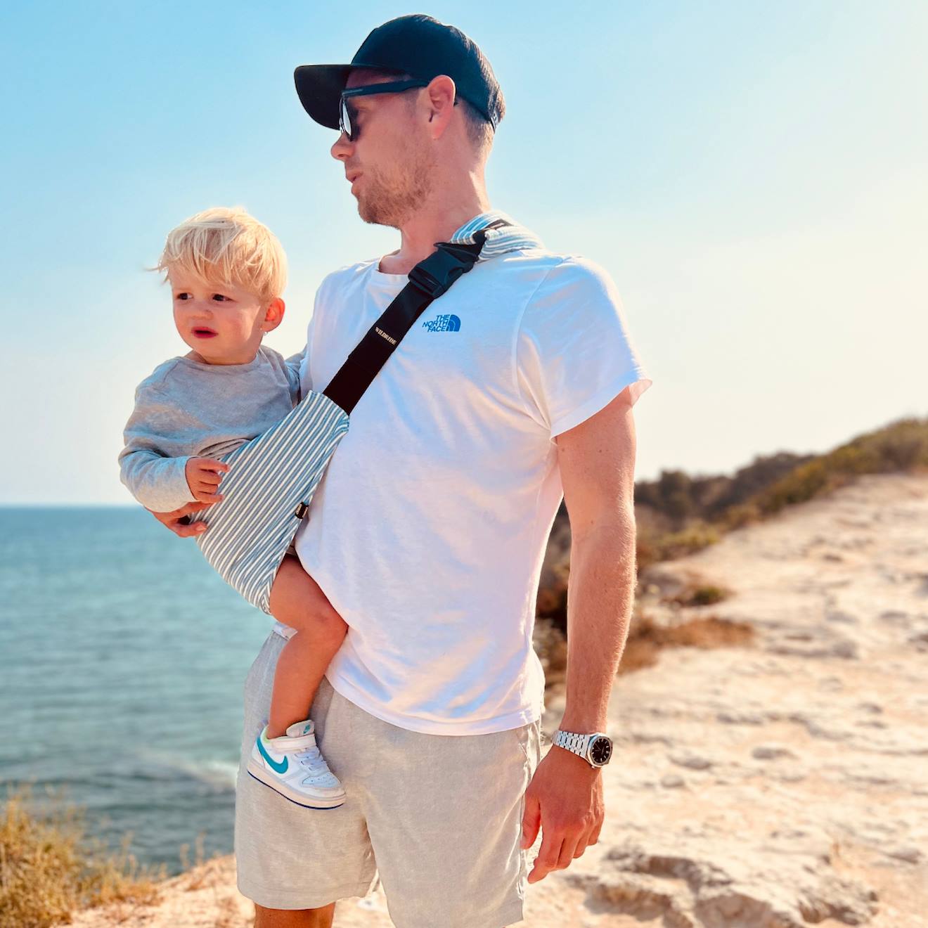 Porte Bébé Enfant Bleu, Blanc (Wildride) - Image 2