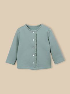 Cardigan en molleton bébé - coton biologique  - vertbaudet enfant