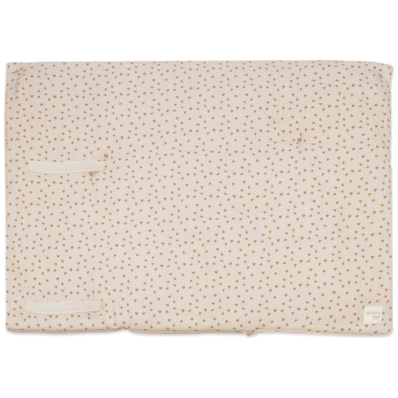 Nid D'ange Et Couverture Coeurs Poppy Cannelle Beige, Vert (Walking Mum) - Image 2