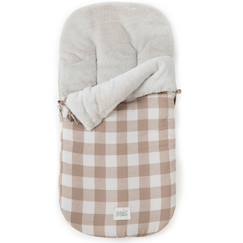 Nid d'ange passe sangle comfort vichy caramel  - vertbaudet enfant