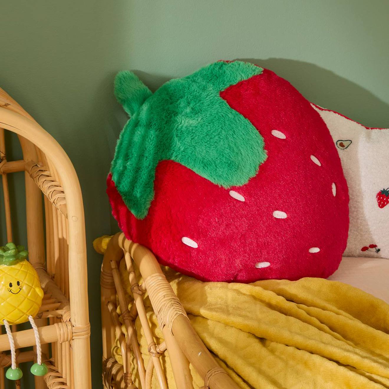 Coussin Enfant Fraise - Fraci Rouge