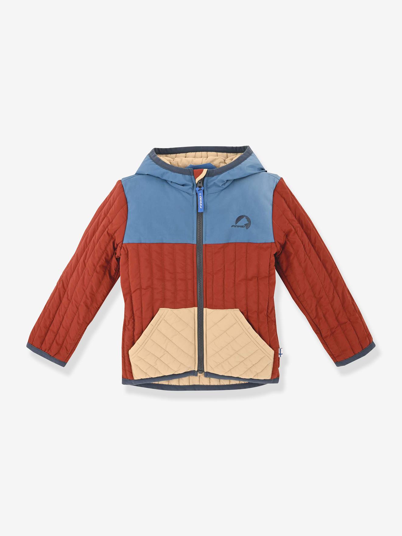 Veste matelassée légère avec veste intérieure zippée enfant finkid bleu