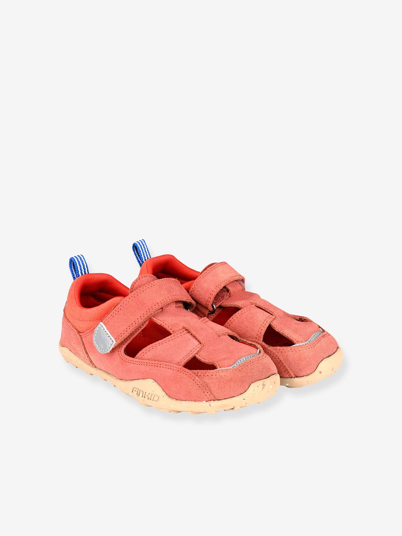 Sandales pieds nus enfant finkid bois de rose