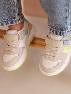 Chaussures-Chaussures bébé 17-26-Baskets bébé synthétique lacets élastiqués